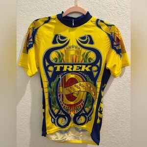 Trek Lance Armstrong Tour de France yellow cycling jersey blue